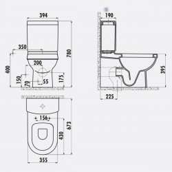 Vitorya / Stand-Wc / Inkl. Softclosedeckel