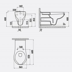 Behindertengerechter-Wc / Hänge-Wc / Inkl. Softclosedeckel