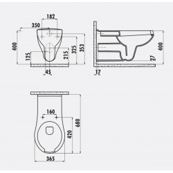 Behindertengerechter-Wc / Hänge-Wc / Inkl. Softclosedeckel