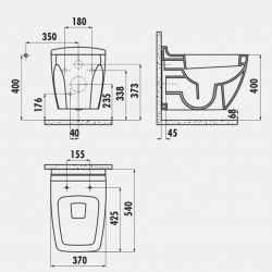 Bull / Hänge-Wc / Inkl. Softclosedeckel