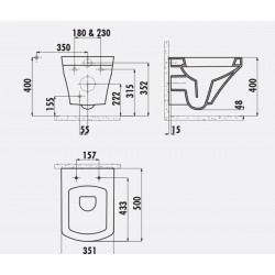 Sorti / Hänge-Wc / Inkl. Softclosedeckel