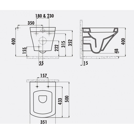 Sorti / Hänge-Wc / Inkl. Softclosedeckel