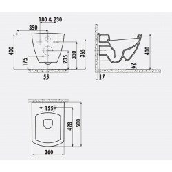 Tetra / Hänge-Wc / Inkl. Softclosedeckel