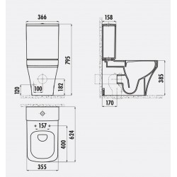 Solo / Spülrandlos / Stand-Wc / Inkl. Softclosedeckel