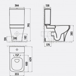 Solo / Spülrandlos / Stand-Wc / Inkl. Softclosedeckel