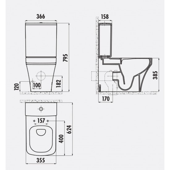 Solo / Spülrandlos / Stand-Wc / Inkl. Softclosedeckel