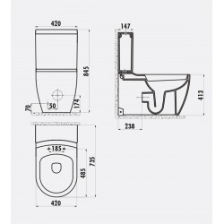 Grande / Stand-Wc / Inkl. Softclosedeckel