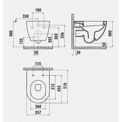 Free / Hänge-Wc / Inkl. Softclosedeckel