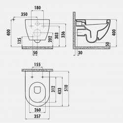 Free / Hänge-Wc / Inkl. Softclosedeckel