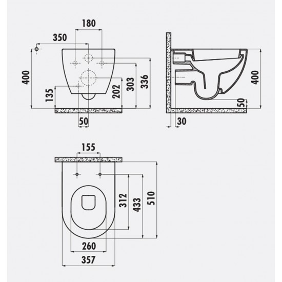 Free / Hänge-Wc / Inkl. Softclosedeckel