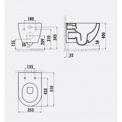 Free / Spülrandlos / Hänge-Wc / Inkl. Softclosedeckel