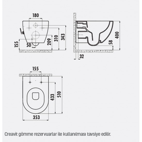 Free / Spülrandlos / Taharet-Wc / Hänge-Wc / Inkl. Softclosedeckel