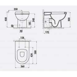 Vitorya / Stand-Wc / Inkl. Softclosedeckel