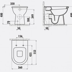 Selin / Stand-Wc / Inkl. Softclosedeckel
