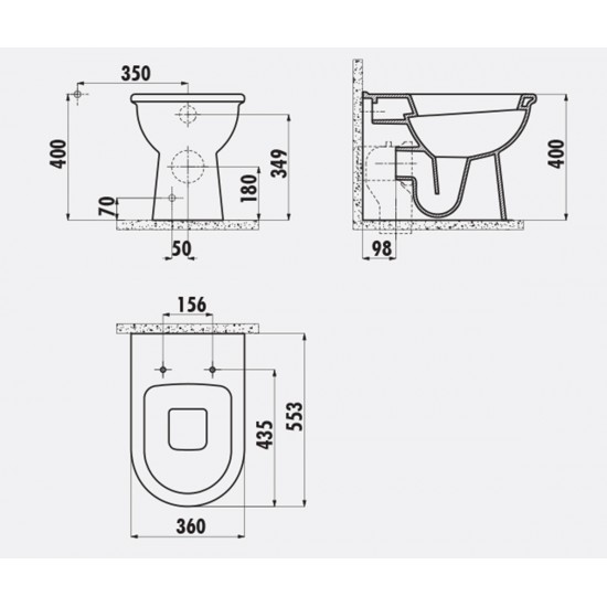 Selin / Stand-Wc / Inkl. Softclosedeckel