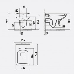 Hänge-Wc / Inkl. Softclosedeckel