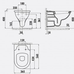 Selin / Hänge-Wc / Inkl. Softclosedeckel