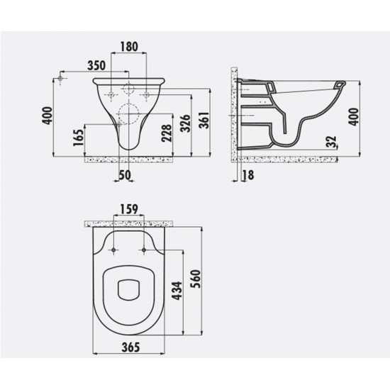 Selin / Hänge-Wc / Inkl. Softclosedeckel