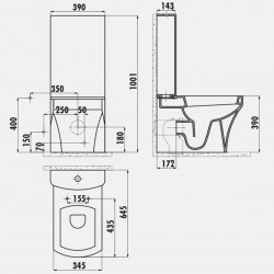 Sorti / Stand-Wc / Inkl. Softclosedeckel